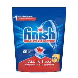 Finish Powerball All in 1 Max Tabletki do zmywarki, 60 sztuk, cytrynowy zapach - Tabletki do zmywarek