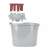 13 liter oval mop bucket with wringer and squeezer, disassembled