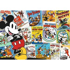Puzzle Trefl Disney Mickey Mouse 1000 piese, cu desene animate vintage Mickey - Trefl Puzzle