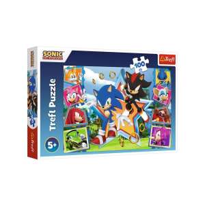 Sonic the Hedgehog 100-elementowa układanka firmy Trefl z Soniciem i jego przyjaciółmi - Puzzle