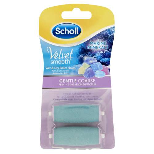 Scholl Velvet Smooth finom érdességű Forgófej tengeri ásványokkal 2db 31750101