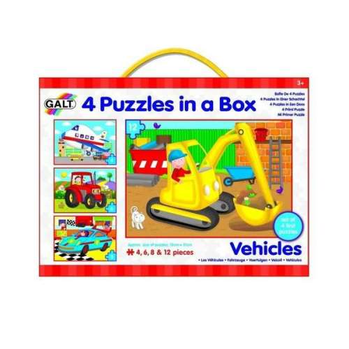 Galt 4 Puzzle v krabici - Vozidlá 31750166