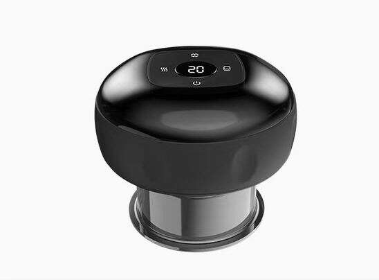 Massage Device with Suction Cups for Detoxification, High-Power Vacuum Suction Function, Electric, Cordless, Black