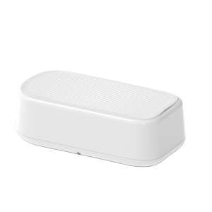 Premium Ultrasonic Cleaner for Cosmetics, Jewelry, Eyeglasses, Portable, Sterilization and Disinfection, 45 kHz, Plastic and Stainless Steel, White, 600 ml