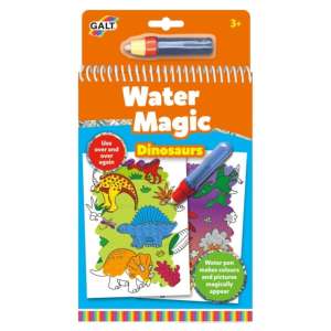 Galt Water Magic Dinosaurs coloring book with water pen, reusable, for kids ages 3+ - Galt