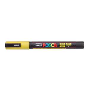 UNI Posca PC-3ML marker, élénksárga, 0,9-1,3 mm - Marker