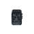 Verbatim Universal Travel Adapter, black, back view, showing the different plug types it supports