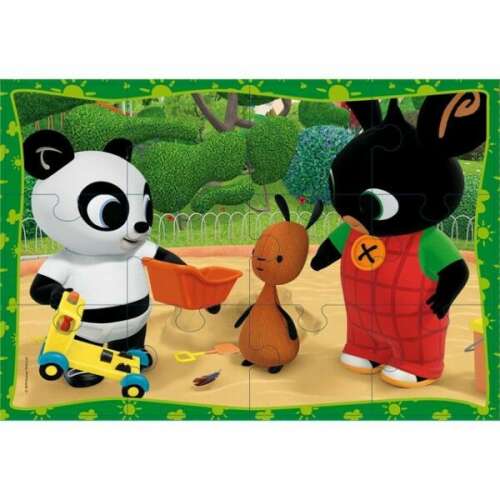 Bing és barátai Maxi Puzzle 2x12 darabos, Bing és barátai a homokozóban játszanak