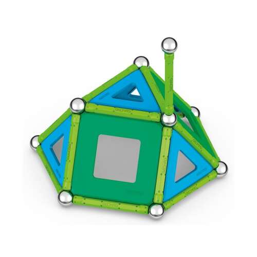 Geomag Green Line Classic Panel, магнитен конструктор, зелени и сини панели