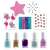 Galt Nail Art set contents: 5 nail varnishes, nail stickers, holographic strips, gems, and tattoos