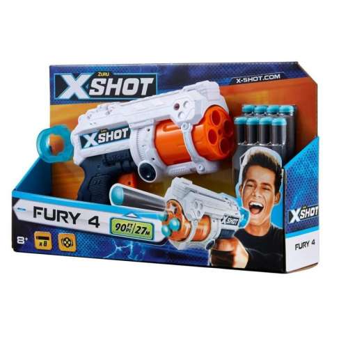 Set de pistol cu gloante de burete Zuru X-Shot Fury  #portocaliu 31750565