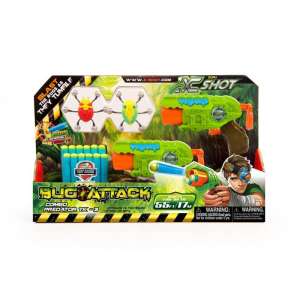Zuru X-Shot Bogártámadás Predator TK-3 Szivacslövő fegyver szett 13db szivacslövedékkel #zöld