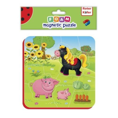 Roter Kafer Mágneses Puzzle - Farm Állatok, 16 darab
