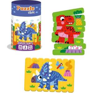 Dinoszauruszos pálcika kirakós, 16 darab, 2 készlet, Roter Kafer - Puzzle & Kirakó