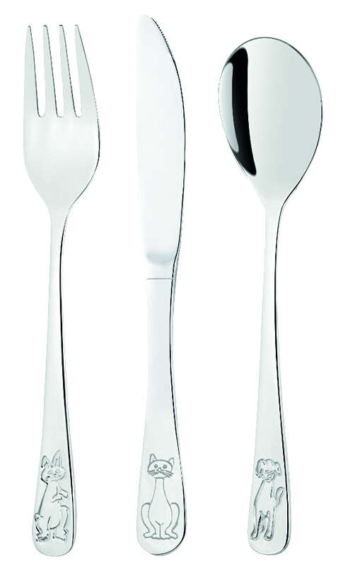 Zestaw 3 zastaw stołowy Carl Schmidt Sohn-Michelangelo, stal nierdzewna 18/10, 16 cm, srebrny