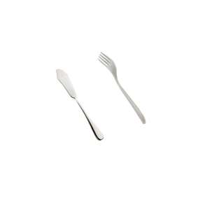 Carl Schmidt Sohn Michelangelo 18/10 Edelstahl Buttermesser und Gabel - Besteck-Sets