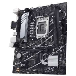 Asus PRIME B760M-K D4 motherboard, Intel B760 chipset, mATX form factor - ASUS Motherboard