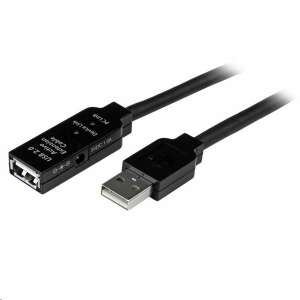 StarTech.com USB 2.0 hosszabbító kábel, 20 méter, fekete - USB kábel