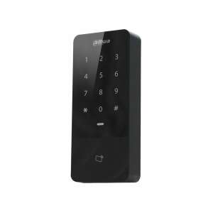 Tastatură de control acces Dahua ASI1201E, negru, tastatură, control acces la uși, cititor RFID, Wiegand, IP66 - Dahua Sisteme de control acces