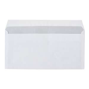 Plicuri Office Depot LA4 cu fereastră dreapta, 11 x 22 cm, albe, pachet de 1000 - Plicuri