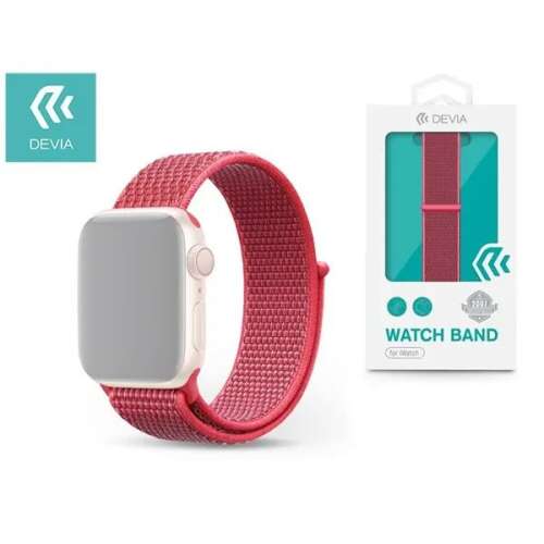 Devia ST325205 Apple Watch sport szíj hibiszkusz színben, óraszíj Apple Watch-hoz, csere szíj Apple Watch-hoz, Apple Watch szíj, Apple Watch pánt, Devia Apple Watch szíj