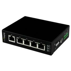 StarTech.com 5 portos Gigabit Ethernet Switch, IES51000, fekete, 10/100/1000 Mbps, RJ-45 portok - Startech