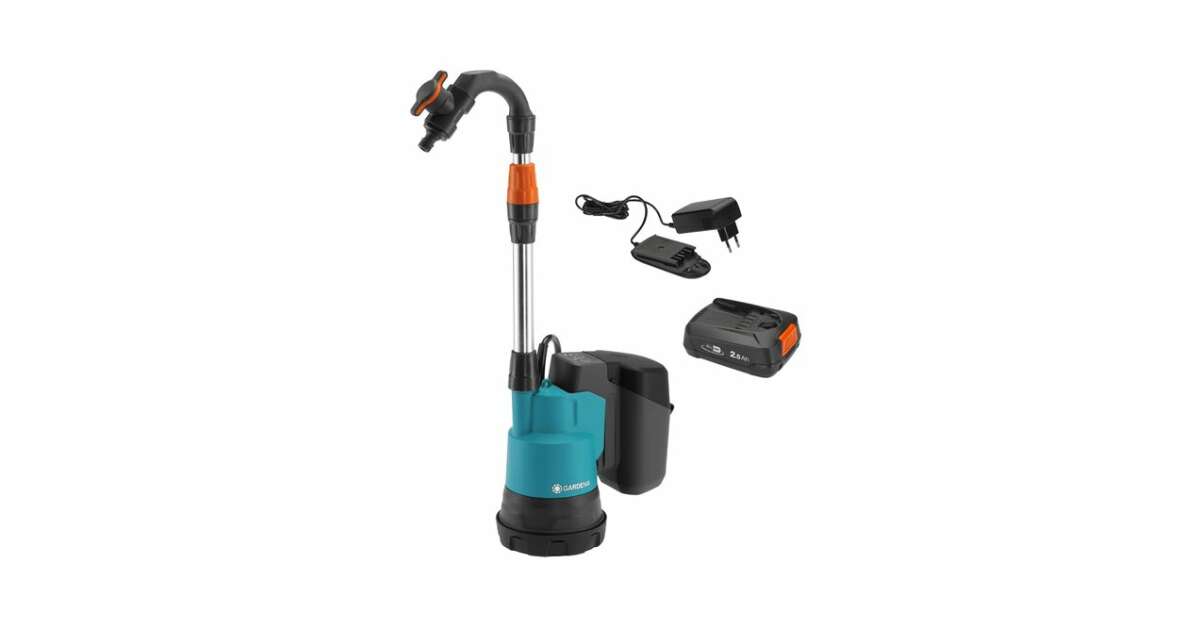Gardena accu regentonpomp 2000/2 18V P4A set - PVCvoordeel