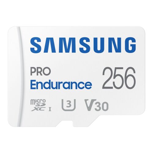 Samsung 256GB PRO Endurance microSD card for surveillance and dashcams
