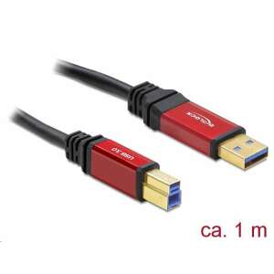 Delock USB 3.0 A típusú csatlakozó > USB 3.0 B típusú csatlakozó 1 m Premium kábel (82756) 64683480 