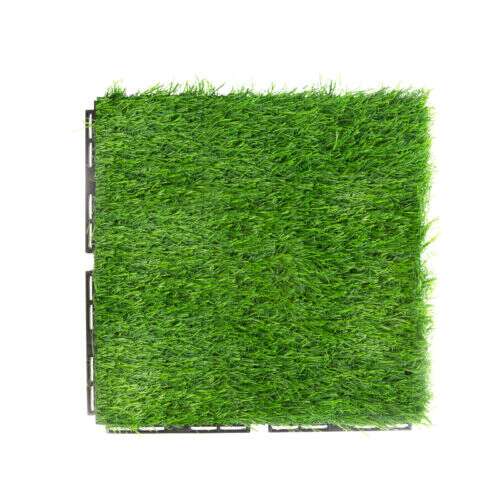 Placă de gazon artificial, 30x30 cm, verde, pentru balcon, terasă, grădină, instalare ușoară