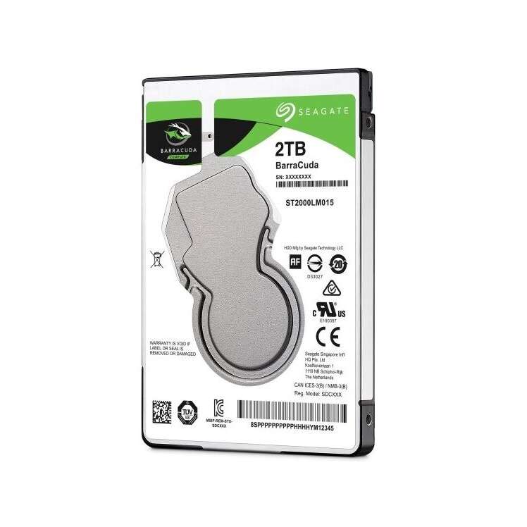 Seagate Barracuda 2.5" 2TB 5400rpm 128MB SATA