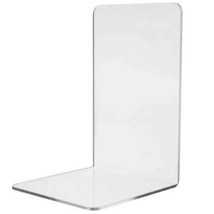 Single clear acrylic bookend - Home & Garden