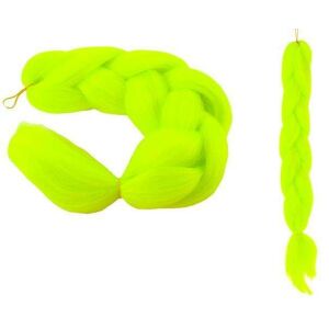 Szintetikus hajfonatok - neon yellow braiding hair, two styles - Hair extensions