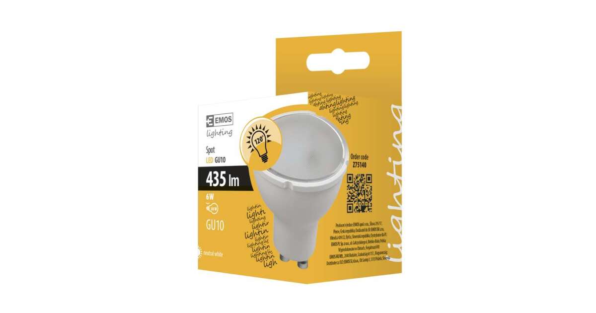 Emos LED Strahler GU10 6W naturweiß Z75140 EmosZ75140 Pepita com