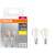 Osram Base LED E14 4W filament izzó 2 darabos csomagolás izzókkal