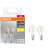 Balenie 2 žiaroviek Osram Base LED E14 4W Filament so žiarovkami