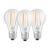 Bec Osram LED Filament E27 7W, pachet de 3, sticlă transparentă