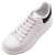 Weiße und schwarze Alexander McQueen Sneaker mit elastischen Schnürsenkeln, bequem, stylisch, trendig