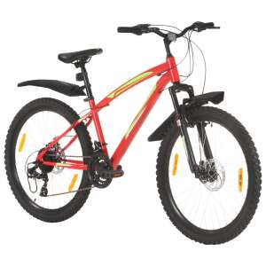 21 sebességes piros mountain bike 26 hüvelykes kerékkel 36 cm 64714999 