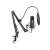 Set microfon USB Sandberg Streamer, negru, cu braț reglabil, filtru pop și parbriz