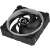 Arctic BioniX P120 A-RGB case fan, black, angled view, with white ring