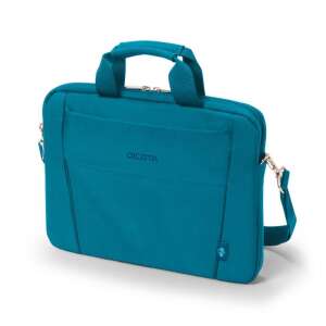 DICOTA Eco Slim 13-14.1 inch Laptop Bag in Blue, angled view - DICOTA