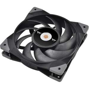 Thermaltake TOUGHFAN 12 fekete 120mm PC ventilátor, ferde nézet - Laptop rendszerhűtő