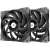 Thermaltake TOUGHFAN 12 black 120mm PC fan, two pack