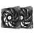 Thermaltake TOUGHFAN 12 black 120mm PC fan, two pack