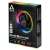 ARCTIC BioniX P120 A-RGB 120mm PC fan, packaging, black with rainbow ring