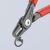Close-up of KNIPEX 48 21 J11 internal circlip pliers in use
