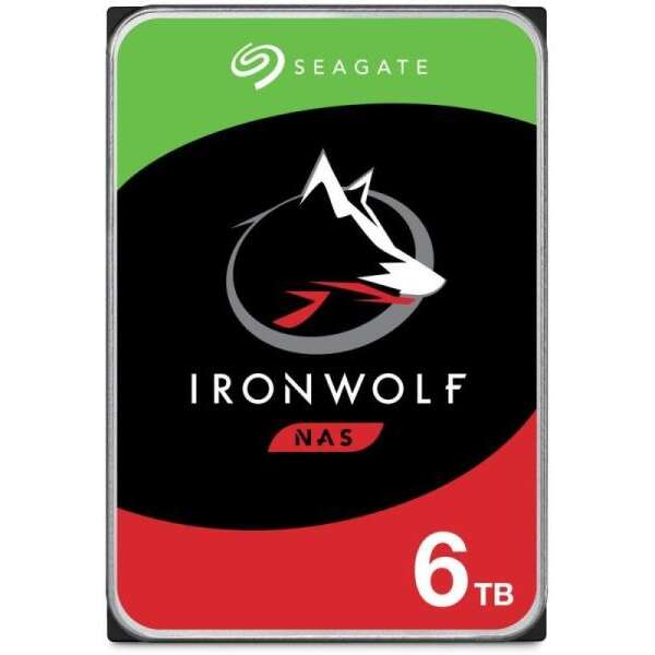 Seagate ironwolf nas 3.5" 6tb 5400rpm 256mb sata3 (st6000vn001)