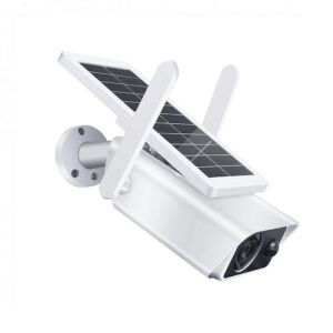 Napelemes Okos Kamera - WiFi - 1080P, solar powered security camera, angled view - Nonbrand Security Camera