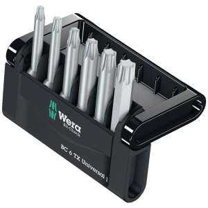 Wera 6-teiliges Torx-Bit-Satz, 50 mm, in einem kompakten Koffer - Bit Set